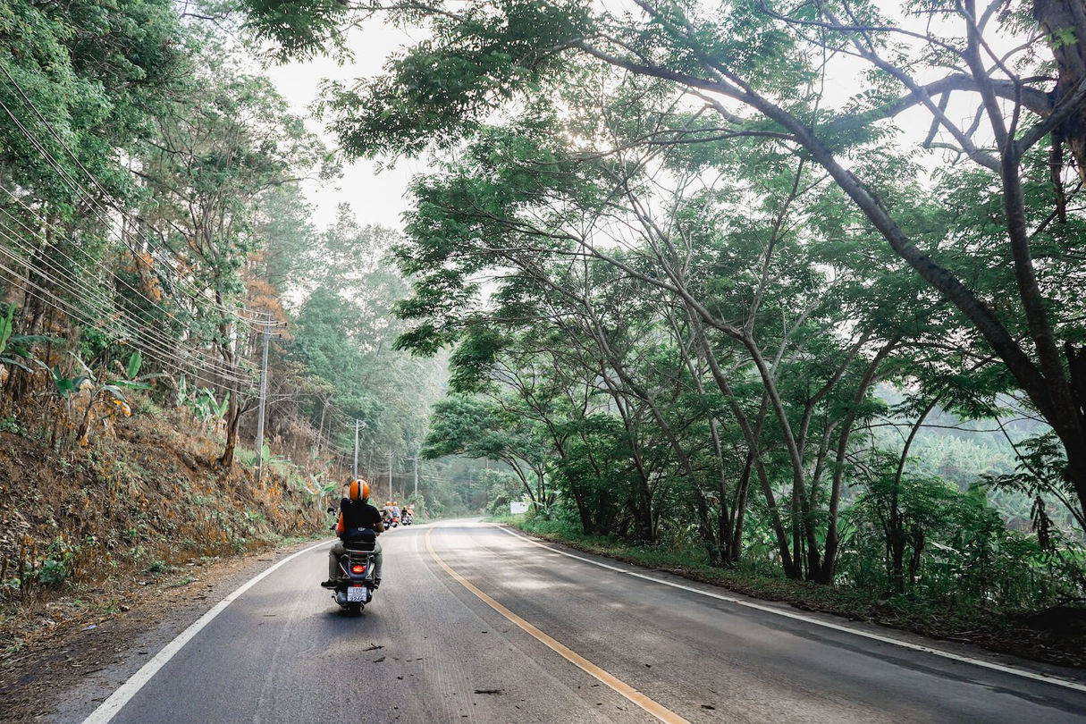 Chiang Mai Sunrise and monk blessing